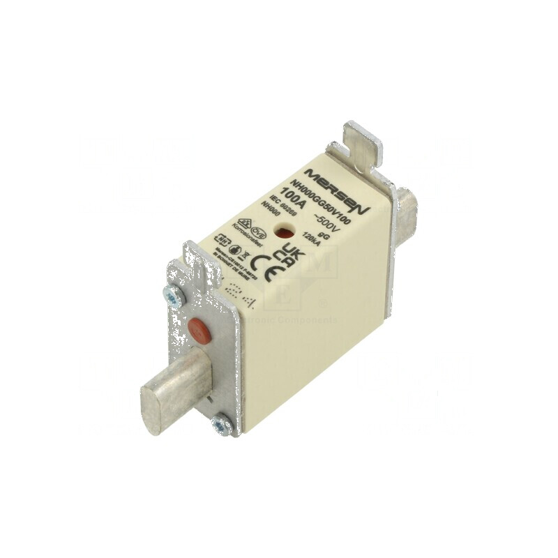 Siguranţă gG 100A 500VAC 250VDC NH000 | Electronic-mag.ro | Componente Electronice