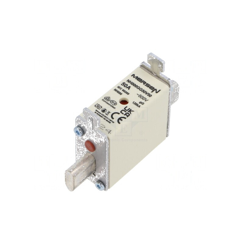 Siguranţă gG 50A 500VAC 250VDC ceramică industrială | Electronic-mag.ro | Componente Electronice