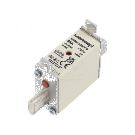 Siguranţă gG 50A 500VAC 250VDC ceramică industrială | Electronic-mag.ro | Componente Electronice