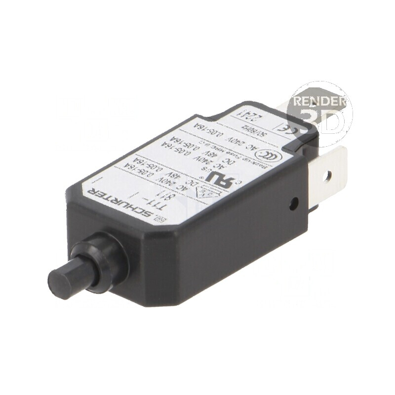 Întrerupător de supracurent Unom 240VAC 48VDC 7A SPST 1 Poli | Electronic-mag.ro | Componente Electronice