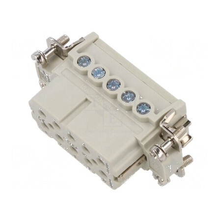 Conector HDC inserturi contact mamă CDA PIN 10 PE 16A | Electronic-mag.ro | Componente Electronice