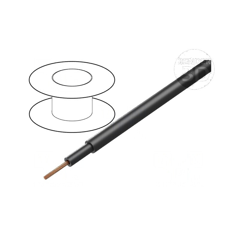 Cablu BiT 1000 Power 1x25mm2 litat Cu PVC negru 600V 1kV | Electronic-mag.ro | Componente Electronice