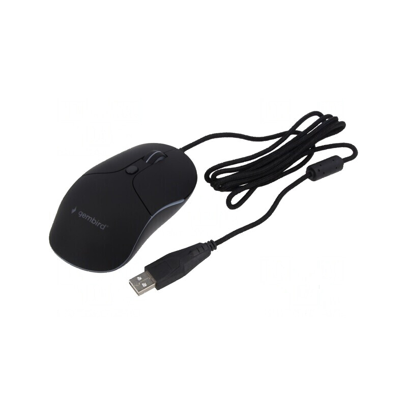 Mouse optic negru USB A cu cablu 1,8m și 6 butoane | Electronic-mag.ro | Componente Electronice
