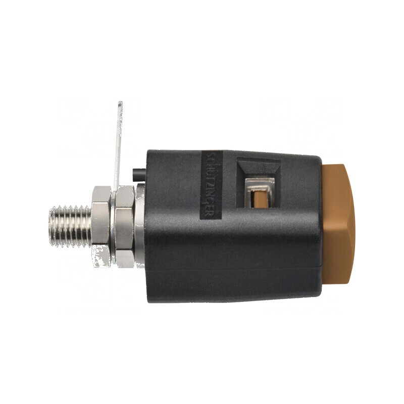 Clemă de laborator maro 70VDC 16A nichel -25÷90°C | Electronic-mag.ro | Componente Electronice