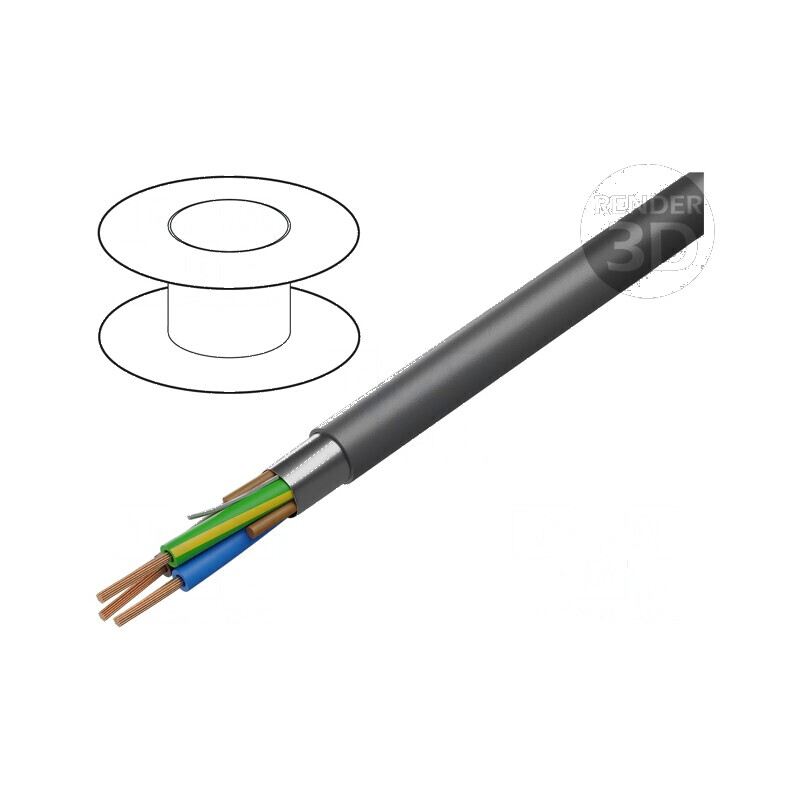 Cablu ecranat 3x18AWG Al-PET PVC negru 300V 76m 250ft | Electronic-mag.ro | Componente Electronice