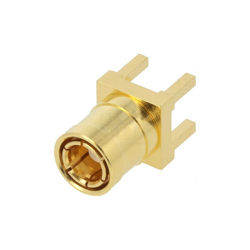 Conector SMB soclu mamă drept 50Ω THT PTFE aurit | Electronic-mag.ro | Componente Electronice Conector SMB soclu mamă drept 50Ω THT PTFE aurit | Electronic-mag.ro | Componente Electronice