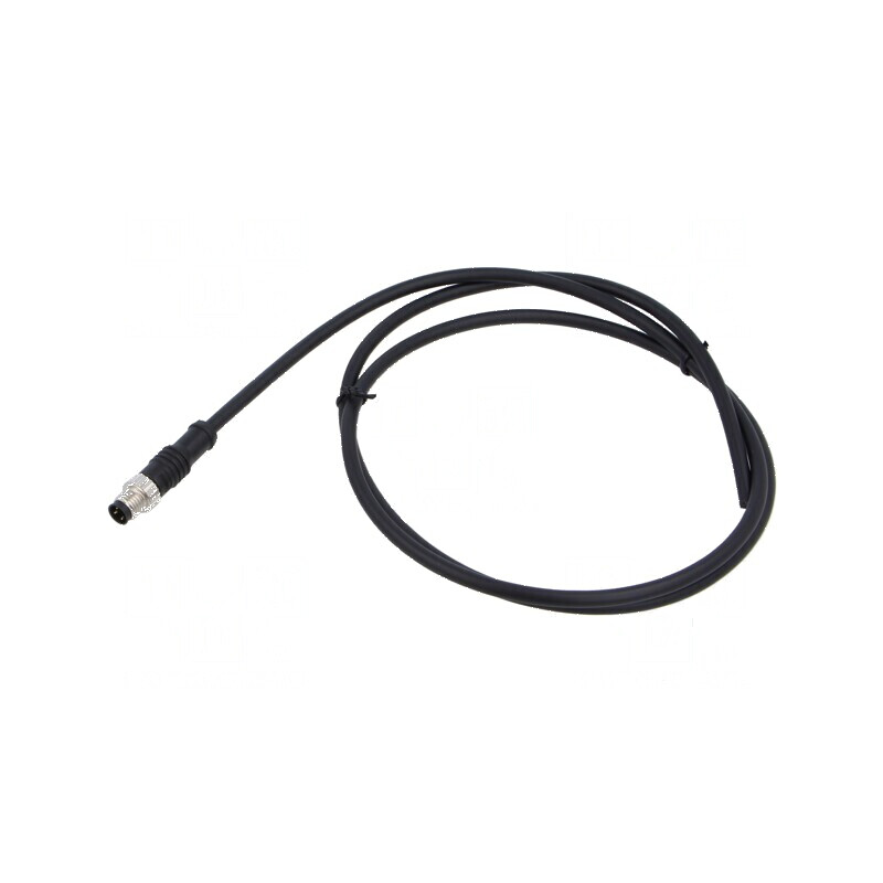 Conector M8 mufă tată drept IP67 3 PIN 3A -20÷80°C | Electronic-mag.ro | Componente Electronice