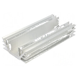 Radiator aluminiu extrudat U 150mm W 74mm H 30mm | Electronic-mag.ro | Componente Electronice