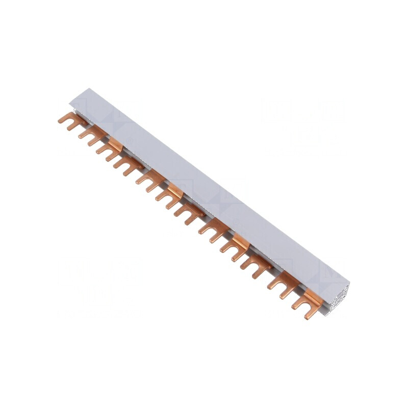 Bară colectoare 16mm² Poli: 3 Unom: 400V 100A tip pieptene | Electronic-mag.ro | Componente Electronice