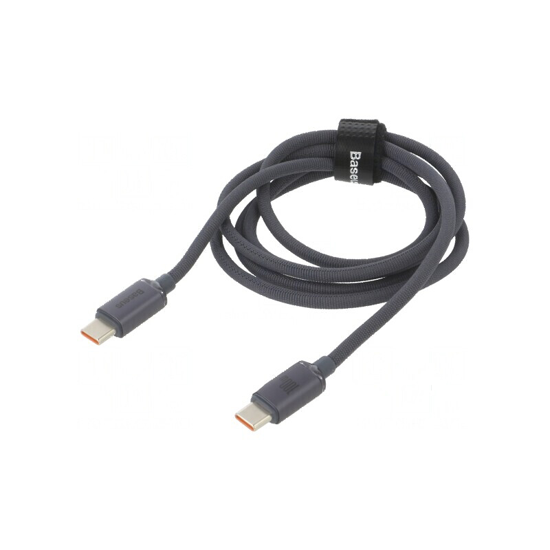 Cablu USB 2.0 USB C 1,2m negru textil | Electronic-mag.ro | Componente Electronice