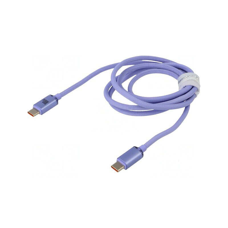 Cablu USB 2.0 USB C 1,2m violet 100W | Electronic-mag.ro | Componente Electronice