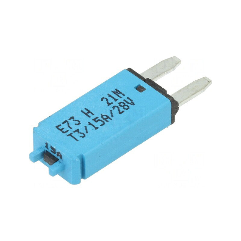 Siguranţă termică 15A 12VDC auto 12,45mm E73 | Electronic-mag.ro | Componente Electronice