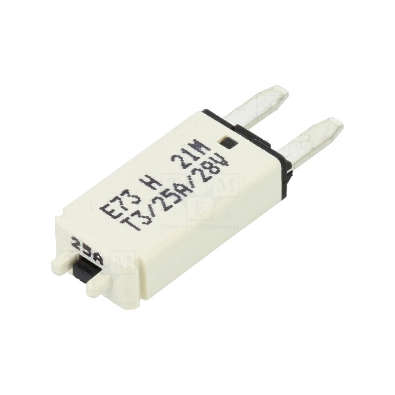 Siguranță termică 25A 12VDC auto 12,45mm E73 | Electronic-mag.ro | Componente Electronice