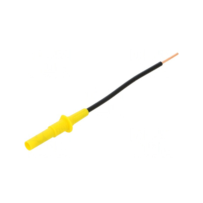 Terminal de măsurare 36A galben, soclu 4mm | Electronic-mag.ro | Componente Electronice