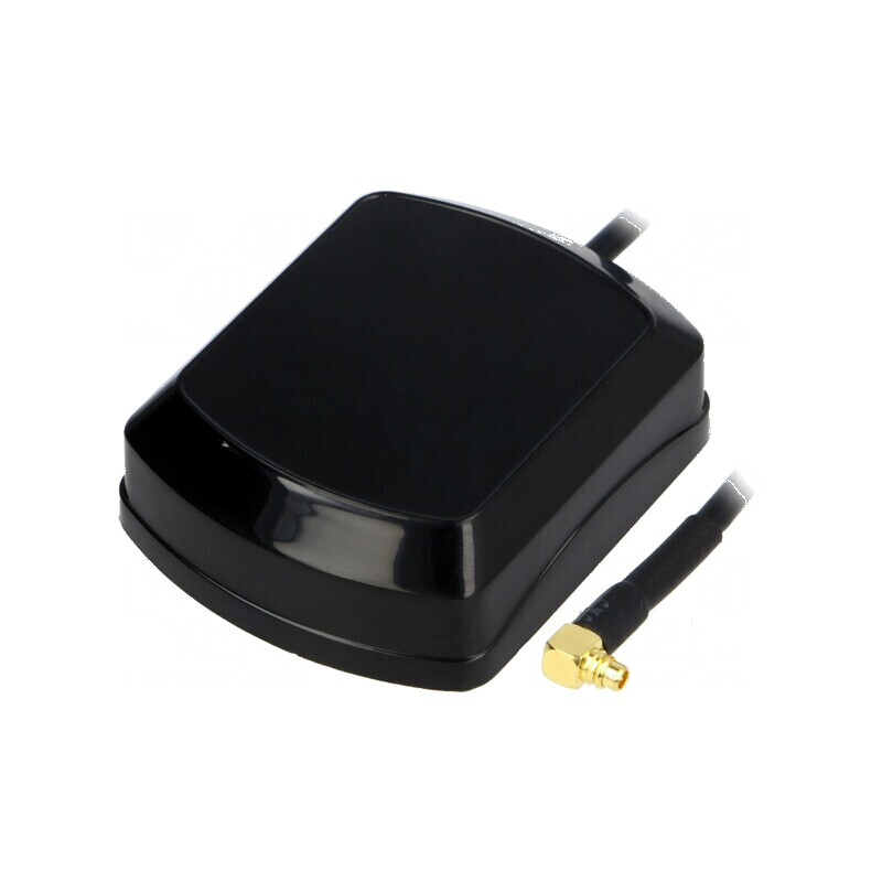 Antenă interioară GPS MMCX-B cu mufă în unghi și cablu de 5m, tip magnet | Electronic-mag.ro | Componente Electronice