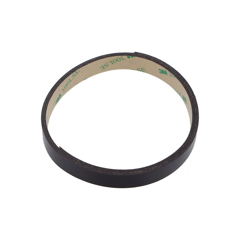 Bandă magnetică acril maro 12mm x 1m, grosime 0,84mm, rezistentă -40÷71°C | Electronic-mag.ro | Componente Electronice