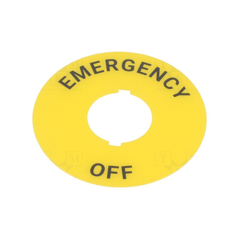 Tăbliță descriptivă 22mm EMERGENCY OFF SF2ER | Electronic-mag.ro | Componente Electronice Tăbliță descriptivă 22mm EMERGENCY OFF SF2ER | Electronic-mag.ro | Componente Electronice