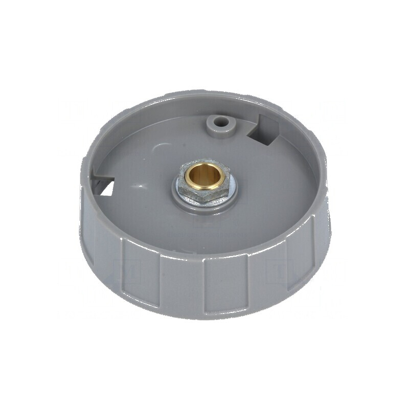 Buton rotativ negru ABS Ø50x15,5mm pentru montaj Ø6mm | Electronic-mag.ro | Componente Electronice