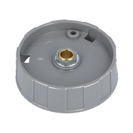 Buton rotativ negru ABS Ø50x15,5mm pentru montaj Ø6mm | Electronic-mag.ro | Componente Electronice