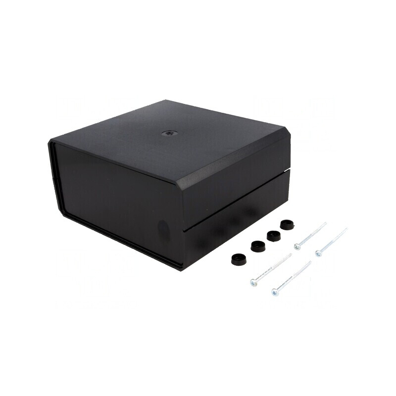 Carcasă ABS neagră cu panou 160mm X 180mm Y 85mm Z | Electronic-mag.ro | Componente Electronice Carcasă ABS neagră cu panou 160mm X 180mm Y 85mm Z | Electronic-mag.ro | Componente Electronice