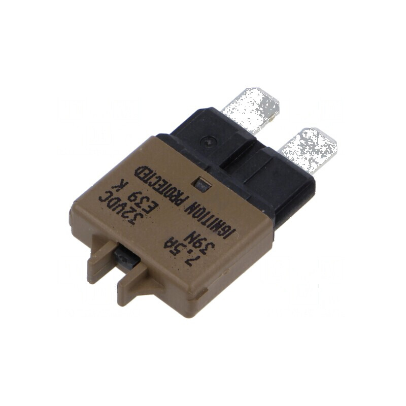 Siguranţă termică 7,5A 32VDC auto 19,75mm E39 | Electronic-mag.ro | Componente Electronice