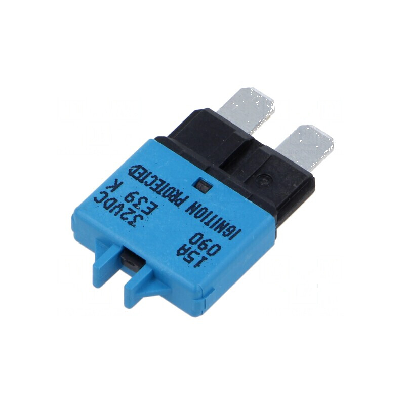 Siguranţă termică 15A 32VDC auto E39 19,75mm | Electronic-mag.ro | Componente Electronice