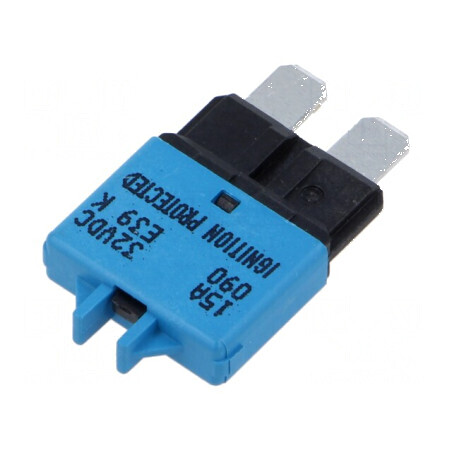 Siguranţă termică 15A 32VDC auto E39 19,75mm | Electronic-mag.ro | Componente Electronice