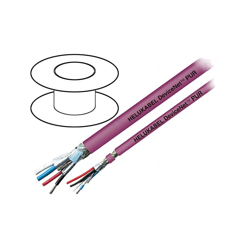 Cablu hibrid violet pentru transmitere date -40÷80°C | Electronic-mag.ro | Componente Electronice