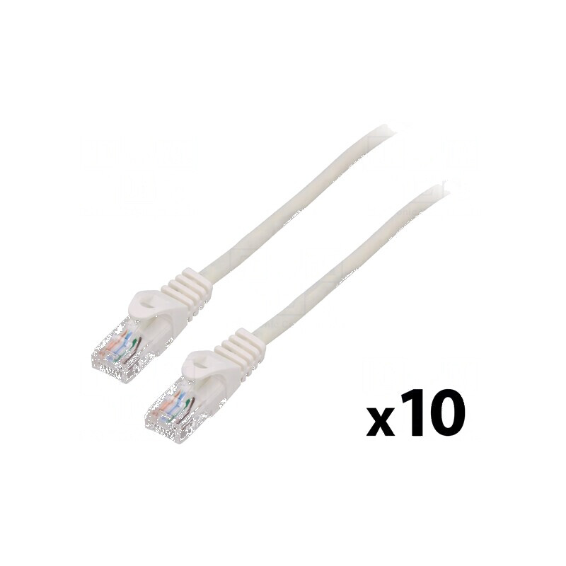 Cablul Patch U/UTP 5e litat CCA PVC alb 1,5m 26AWG | Electronic-mag.ro | Componente Electronice