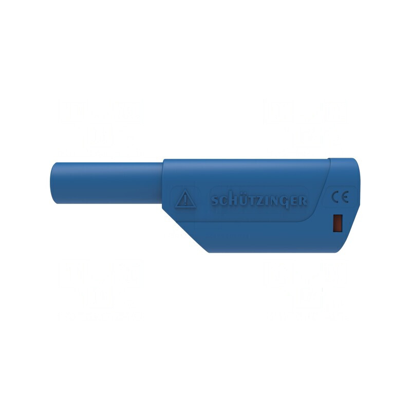 Conector banană 4mm 32A 1kV albastru izolație aurit | Electronic-mag.ro | Componente Electronice