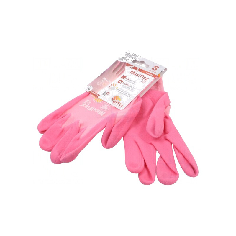 Mănuşi de protecţie MaxiFlex® Active™ roz, Dimensiune 8 | Electronic-mag.ro | Componente Electronice