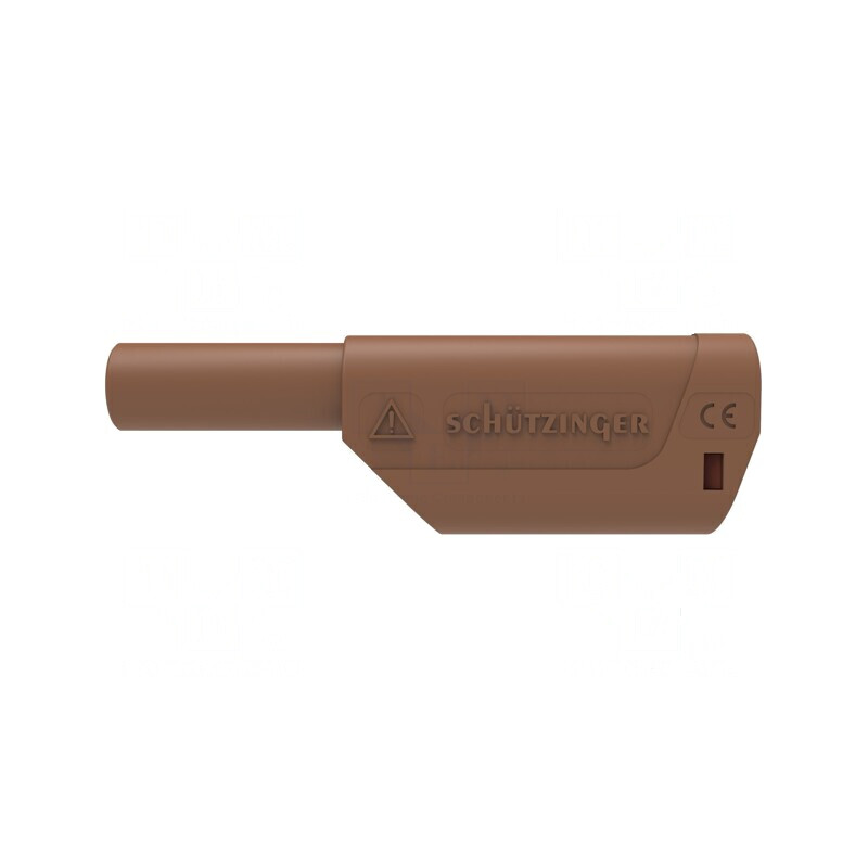 Conector banană 4mm 32A 1kV maro cu izolație aurit | Electronic-mag.ro | Componente Electronice