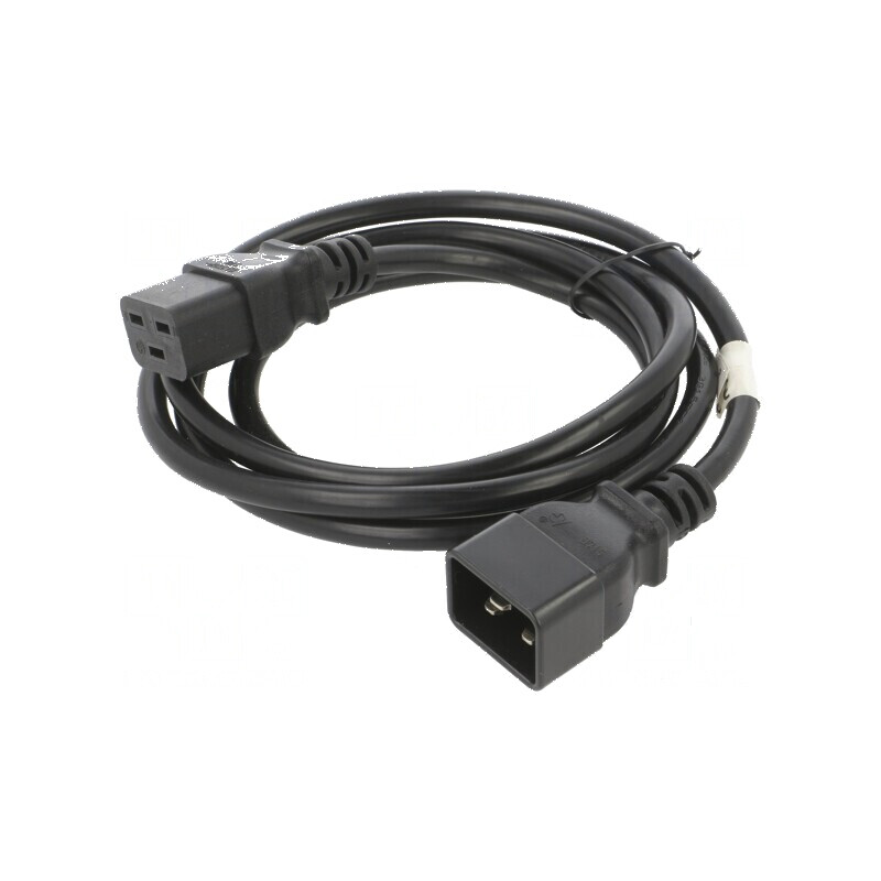 Cablu IEC C19 mamă - IEC C20 tată, PVC, 1,8m, negru | Electronic-mag.ro | Componente Electronice Cablu IEC C19 mamă - IEC C20 tată, PVC, 1,8m, negru | Electronic-mag.ro | Componente Electronice