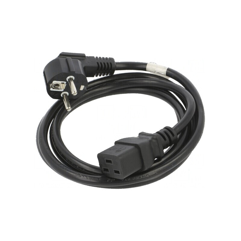 Cablu CEE 7/7 mufă IEC C19 mamă PVC 1,8m negru | Electronic-mag.ro | Componente Electronice Cablu CEE 7/7 mufă IEC C19 mamă PVC 1,8m negru | Electronic-mag.ro | Componente Electronice