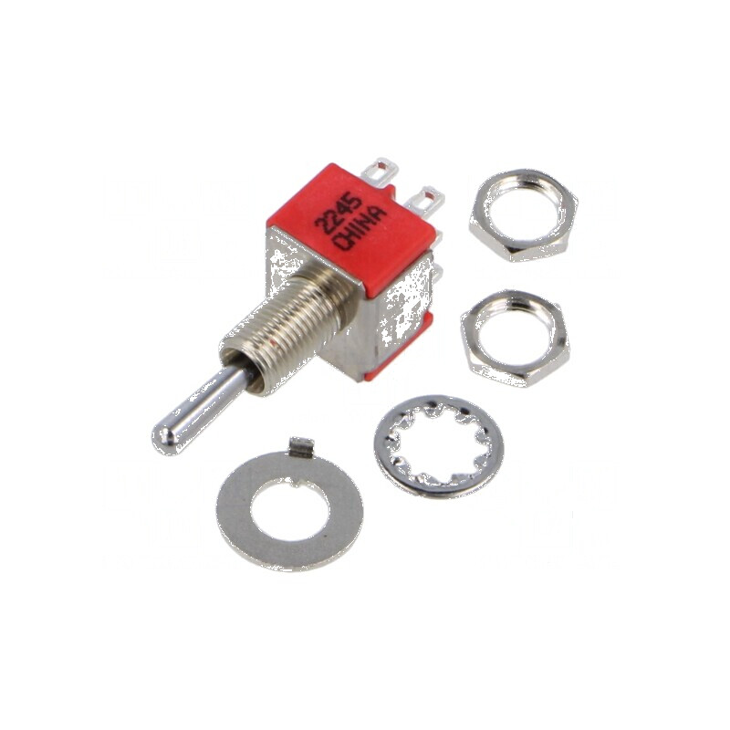 Comutator basculant Poz 3 DP3T ON-OFF-(ON) 2A/250VAC UL94V-0 | Electronic-mag.ro | Componente Electronice