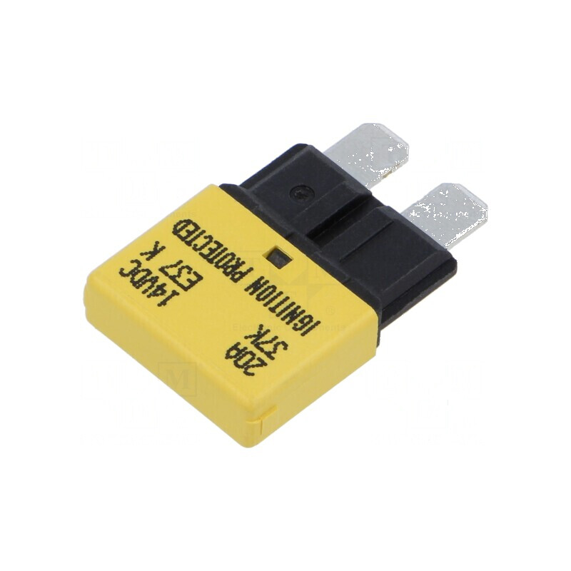 Siguranță termică 20A 14VDC auto 20,5mm E37 | Electronic-mag.ro | Componente Electronice