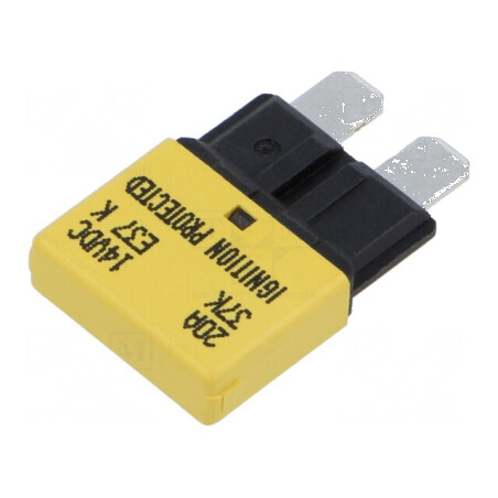 Siguranță termică 20A 14VDC auto 20,5mm E37 | Electronic-mag.ro | Componente Electronice