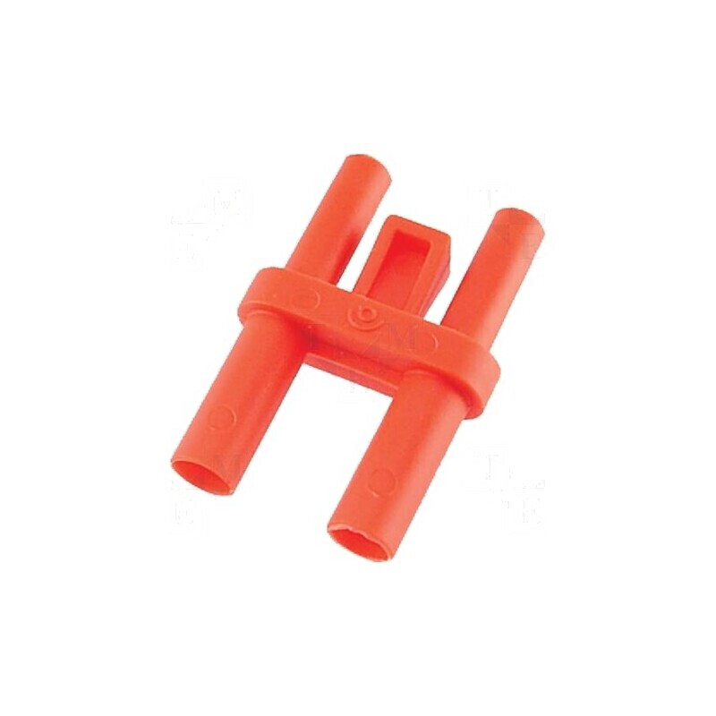 Conector banană 4mm stacabil 36A roșu nichelat | Electronic-mag.ro | Componente Electronice