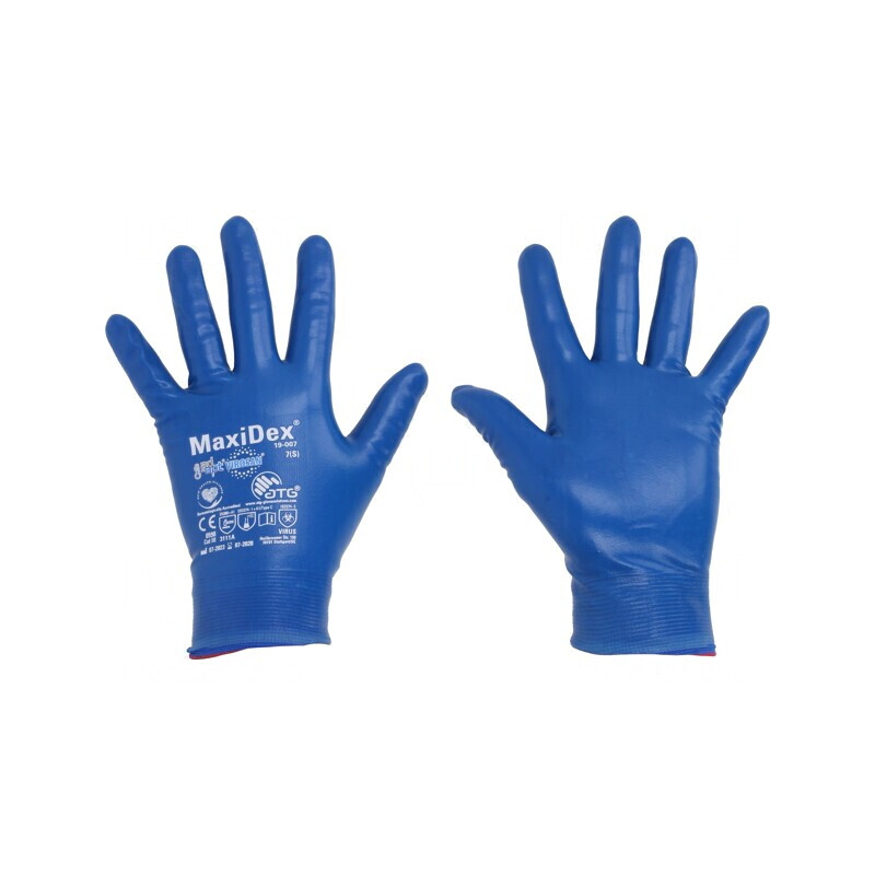 Mănuşi de protecţie MaxiDex® albastră, Dimensiune 7 | Electronic-mag.ro | Componente Electronice