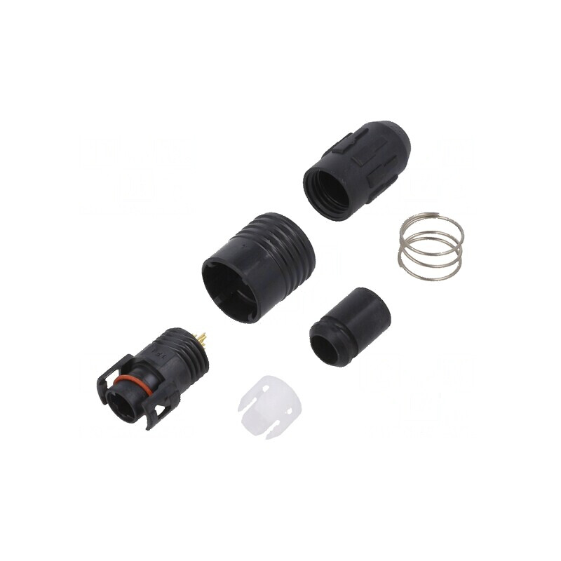 Conector circular HR30 push-pull 2A aurit 6 pini lipire | Electronic-mag.ro | Componente Electronice
