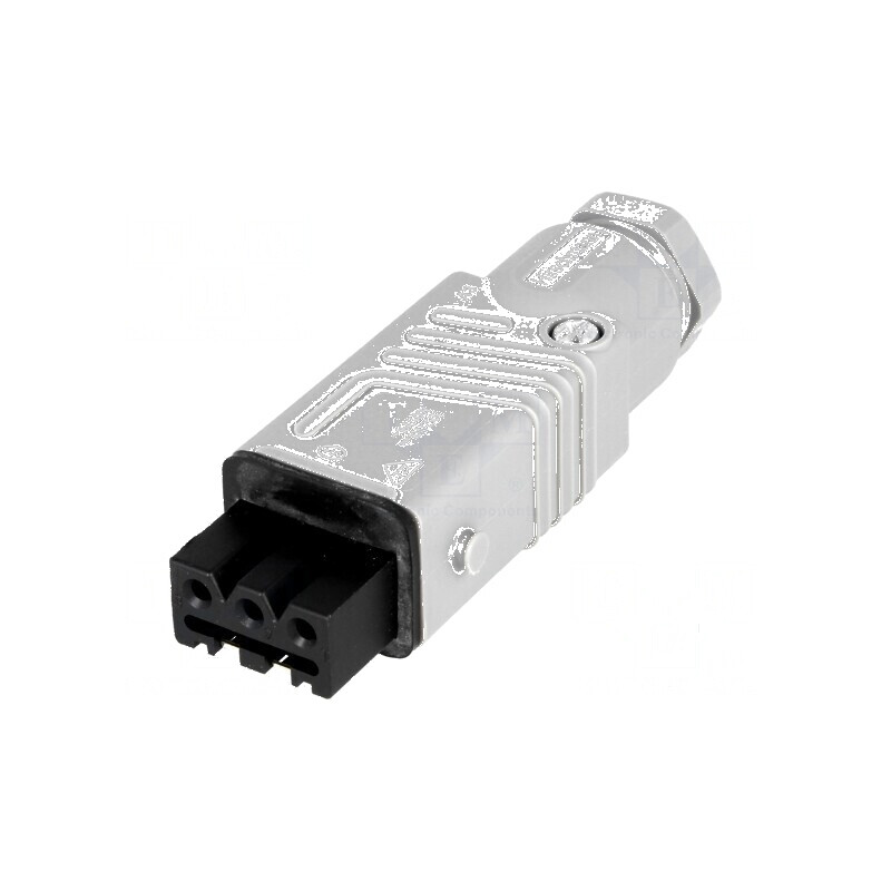 Conector dreptunghiular ST mufă mamă PIN 3 cositorit IP54 | Electronic-mag.ro | Componente Electronice