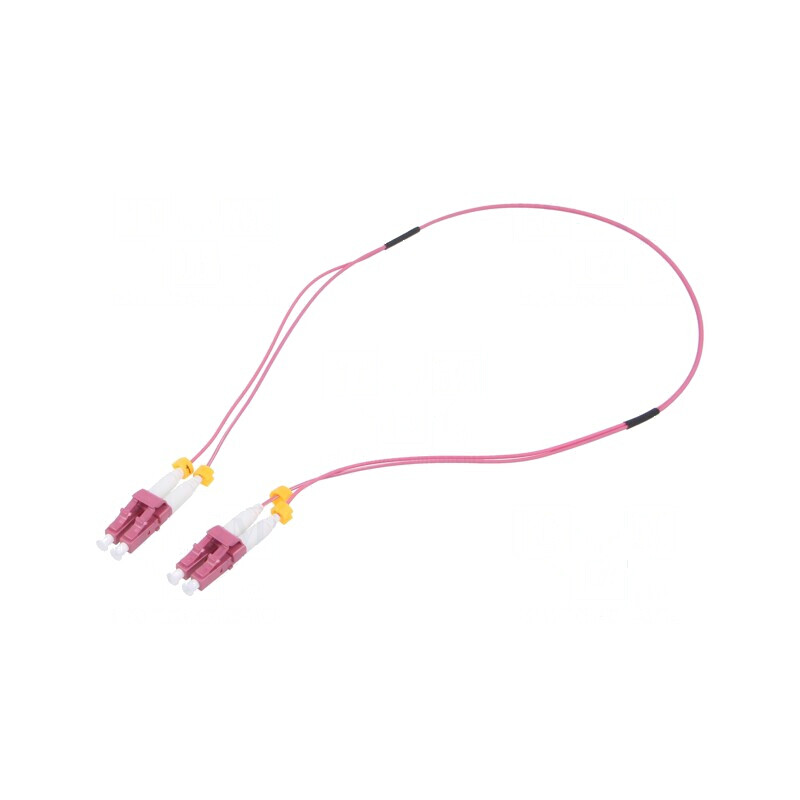 Patch cord fibră OM4 LC/UPC 0,5m LSZH | Electronic-mag.ro | Componente Electronice