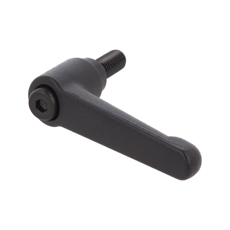 Manetă franceză 20mm, lungime 63mm, corp negru | Electronic-mag.ro | Componente Electronice