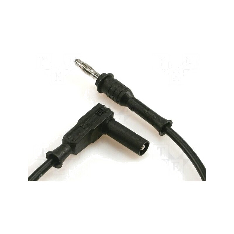 Cablu de măsurare 70VDC 33VAC 20A 1m negru | Electronic-mag.ro | Componente Electronice