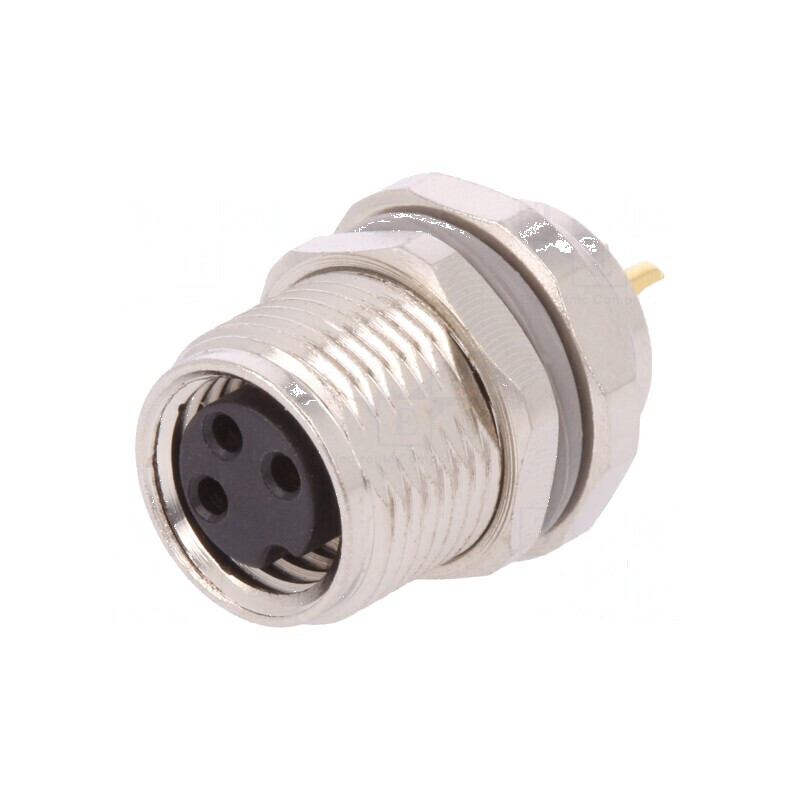 Conector M8 mamă PIN 3 neekranat soclu IP67 60V 2,5-4,5mm | Electronic-mag.ro | Componente Electronice