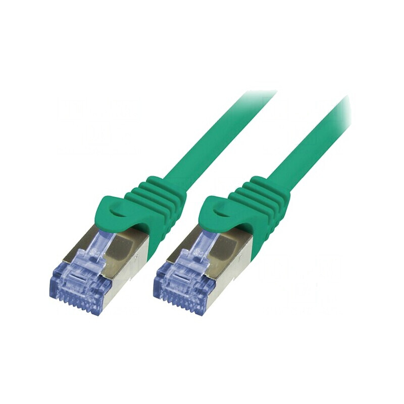 Cablul Patch S/FTP 6a 5m Verde LSZH 26AWG | Electronic-mag.ro | Componente Electronice