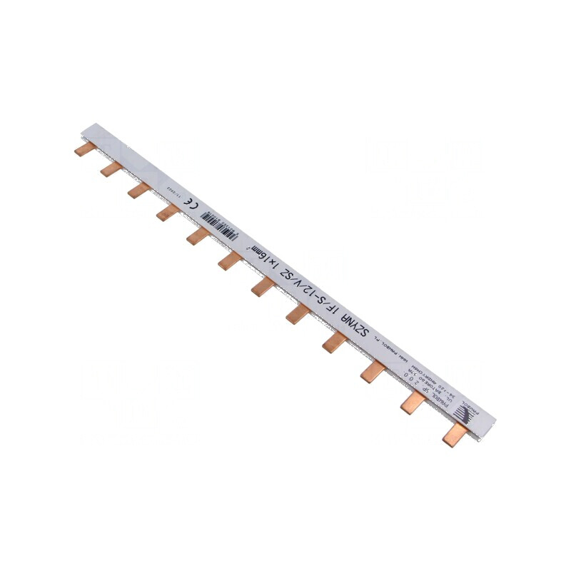 Bară colectoare 16mm² 400V 1 Poli Raster 27mm Nr. mod 12 | Electronic-mag.ro | Componente Electronice