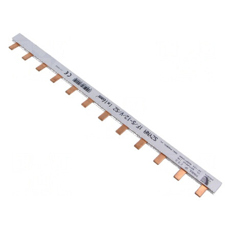Bară colectoare 16mm² 400V 1 Poli Raster 27mm Nr. mod 12 | Electronic-mag.ro | Componente Electronice