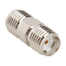 Adaptor SMA mamă PTFE 50Ω alamă pentru conexiuni duale | Electronic-mag.ro | Componente Electronice