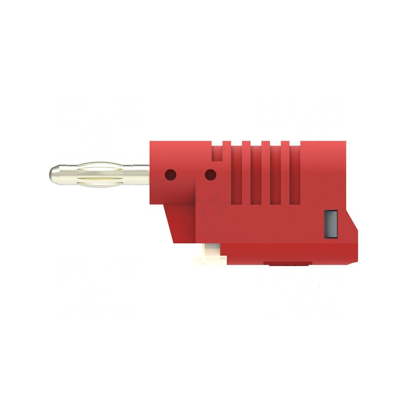 Conector banană 4mm roşu neizolat 36A 30VAC 60VDC | Electronic-mag.ro | Componente Electronice